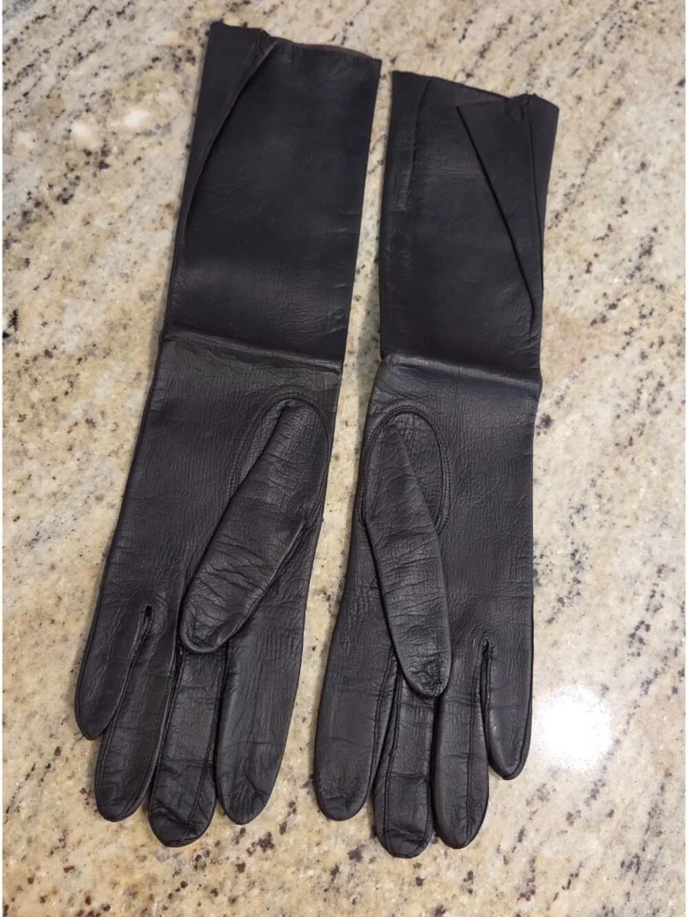 Vintage Womens Size S Dark Brown Leather Formal 13.5